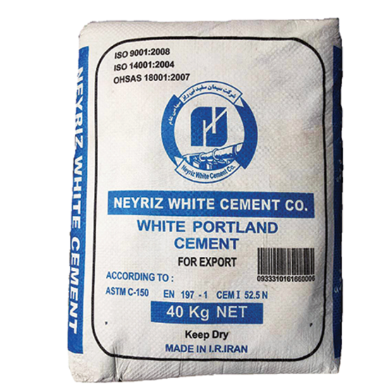 سیمان سفید 40 کیلوگرمی نی ریز